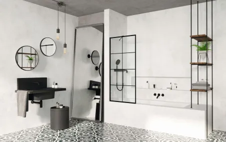 Modo New Black PNJ II Factory fekete kádparaván 70 átlátszó
