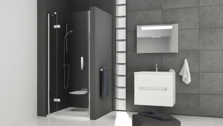 Matrix MSD2-110 zuhanyajtó (A) bal króm+transparent