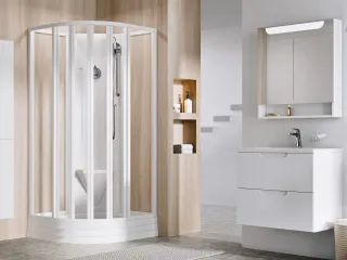 Supernova ASBKP6 90x90 zuhanybox fehér+transparent