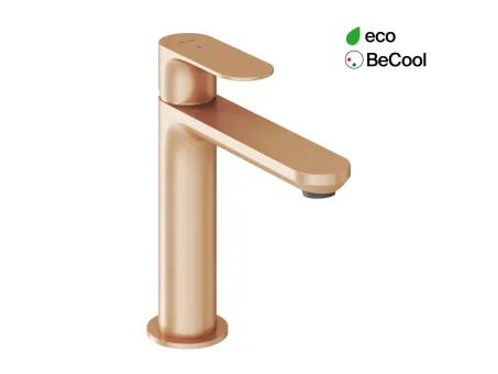 Eleganta álló mosdócsaptelep BeCool 174 mm leeresztő nélkül EL 012.61RGB, Rose Gold Brushed