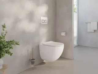 Chrome AquaSpin fali WC, ülökével, fehér