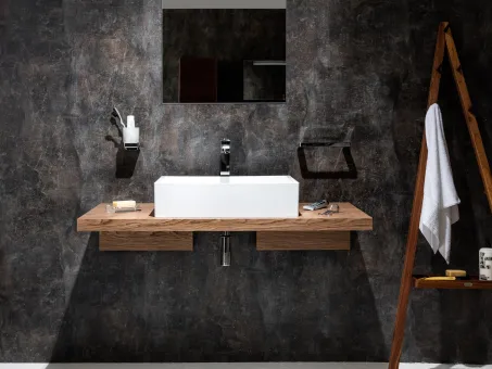 Mosdópult L 80 sötét dió