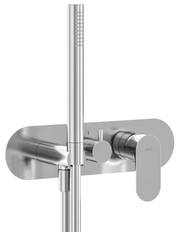 Eleganta falba süllyesztett csaptelep szettel, háromutas, belső egység nélkül EL 068.00CR.O3.RB07D.+S, Chrome