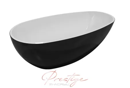 Vanilla szabadon álló műmárvány kád fehér előlappal