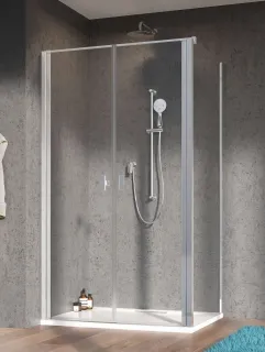 Nes DWD+S szögletes zuhanykabin 90x75 átlátszó