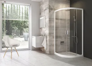 Blix BLCP4 80x80 zuhanykabin fehér+transparent