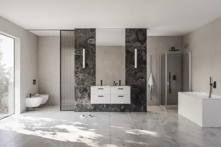 Chrome Slim 60 mosdó fehér, furattal