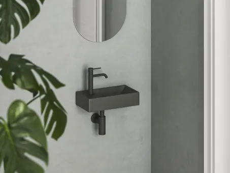 Veda Wall 40 kézmosó bal antracit