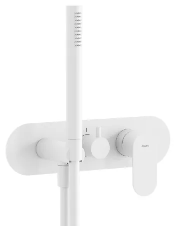 Eleganta falba süllyesztett csaptelep szettel, háromutas, belső egység nélkül EL 068.10WV.O3.RB07D.+S, White Velvet