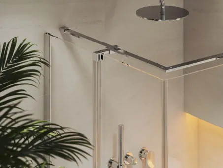 RORV2 80x80 zuhanykabin krómhatású+transparent