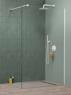 Modo New White II Walk-in fehér zuhanyfal 110 átlátszó