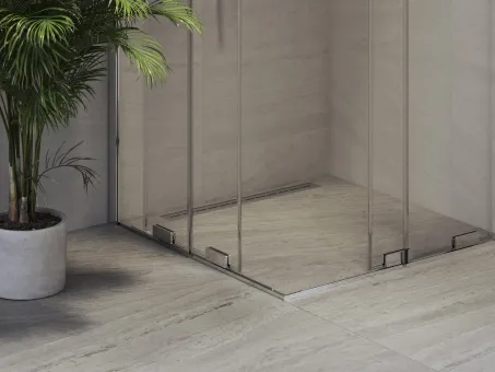 RORV2 80x80 zuhanykabin krómhatású+transparent