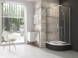 Blix BLCP4 90x90 SABINA zuhanykabin krómhatású+transparent
