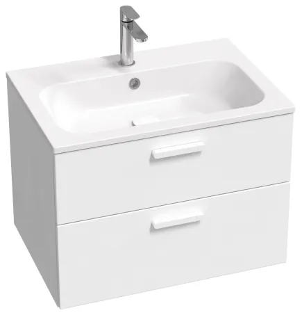 Chrome Slim 70 mosdó fehér, furattal