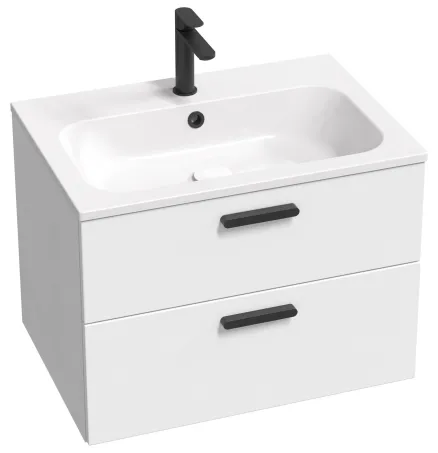 Chrome Slim 70 mosdó fehér, furattal