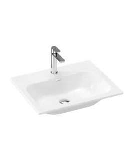 Chrome Slim 60 kerámiamosdó, fehér, furattal