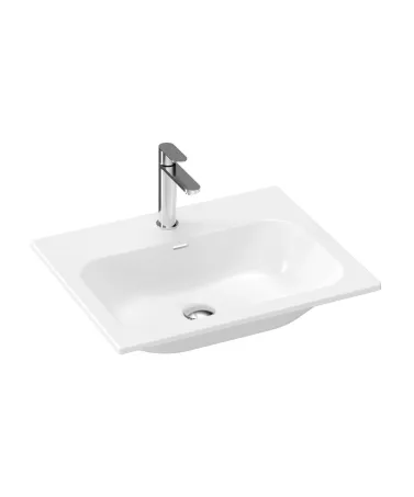 Chrome Slim 60 kerámiamosdó, fehér, furattal