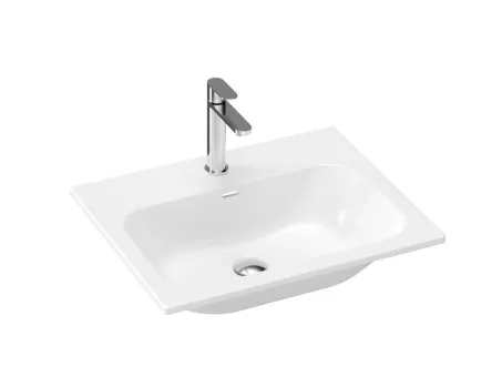 Chrome Slim 60 kerámiamosdó, fehér, furattal