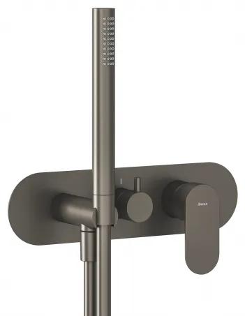 Eleganta falba süllyesztett csaptelep szettel, háromutas, belső egység nélkül EL 068.20GB.O3.RB07D.+S, Graphite Brushed