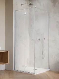 Nes KDJ-B szögletes zuhanykabin 100x90 átlátszó jobbos