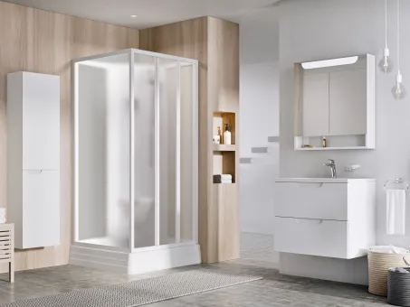 Supernova ASBP3 80x80 zuhanybox fehér+grape