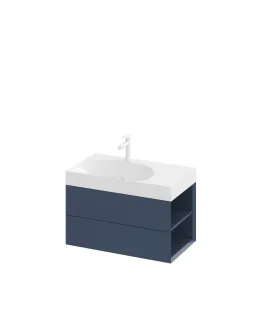SD Lite 80 J fürdőszobai szekrény mosdó alá Deepsea Blue