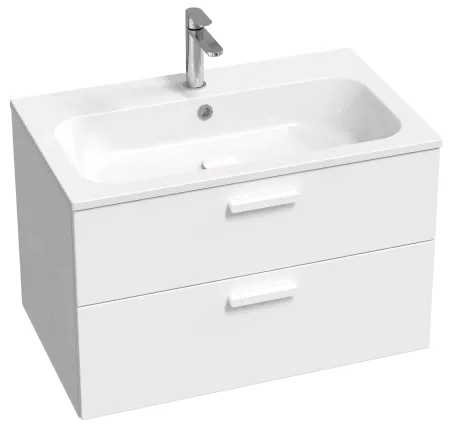 Chrome Slim 80 mosdó fehér, furattal