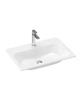 Chrome Slim 70 kerámiamosdó, fehér, furattal