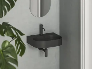 Ceramic Slim Wall O 55 N kerámiamosdó matt fekete