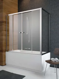 Vesta DWD+S kádparaván 140x65 átlátszó