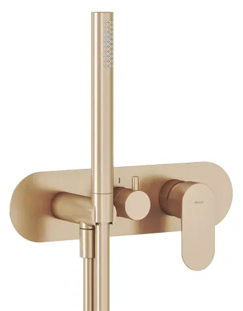 Elaganta falba süllyesztett csaptelep szettel, háromutas, belső egység nélkül EL 068.60RGB.O3.RB07D.+S, Rose Gold Brushed