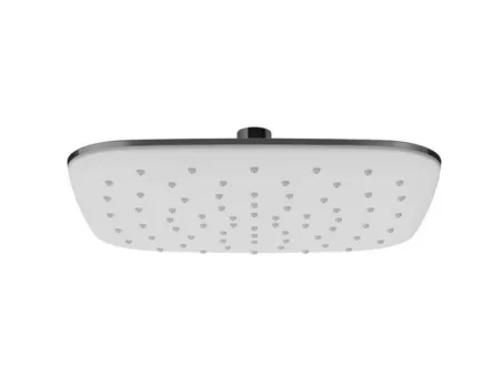 Fejzuhany ABS, szögletes, 250mm 983.10CR/WH, króm/ fehér
