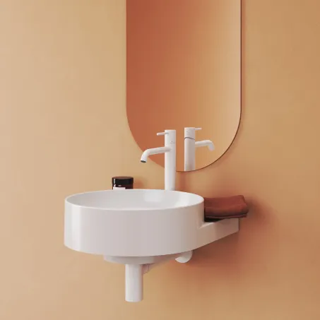 Espirit álló mosdócsaptelep BeCool 340 mm leeresztő nélkül ES 015.11WV, White Velvet