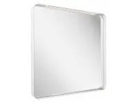 Strip 80x70 fürdőszobai tükör világítással, fehér