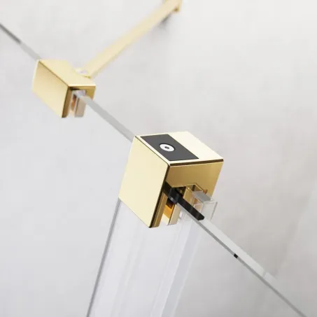 Furo Gold Walk-in arany zuhanyfal 100 átlátszó jobbos