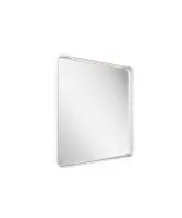Strip 60x70 fürdőszobai tükör világítással, fehér