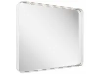 Strip 90x70 fürdőszobai tükör világítással, fehér