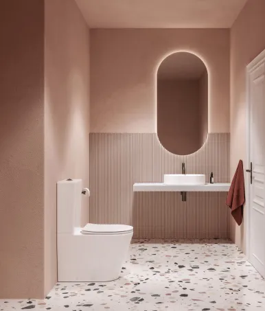 Elegant RimOff monoblokkos WC fehér