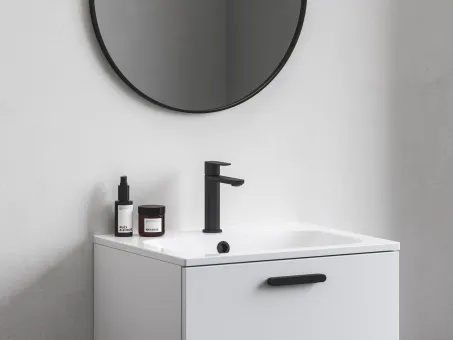 Chrome II mosdócsaptelep 175 mm lefolyó nélkül CR II 014.20BL, fekete