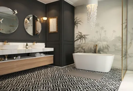 Jasmine szabadon álló műmárvány kád 151x72 fehér előlappal