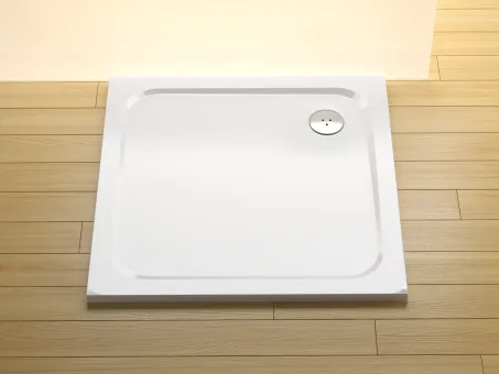 Perseus Pro Chrome 80x80 zuhanytálca fehér