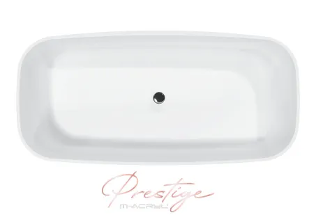 Jasmine szabadon álló műmárvány kád 151x72 fehér előlappal