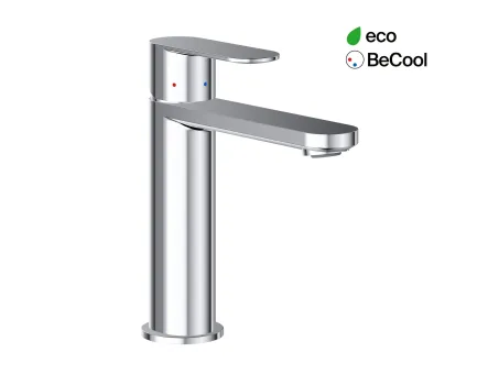 Chrome II mosdócsaptelep BeCool 175 mm lefolyó nélkül CR II 014.01CR, króm