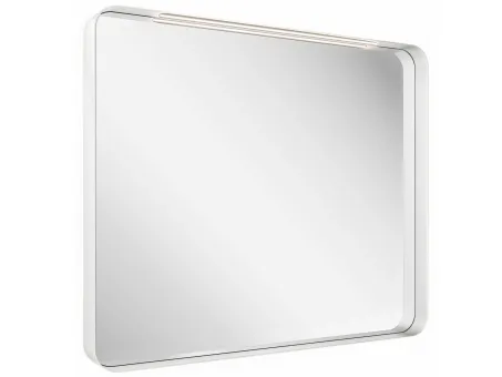 Strip 90x70 fürdőszobai tükör világítással, fehér