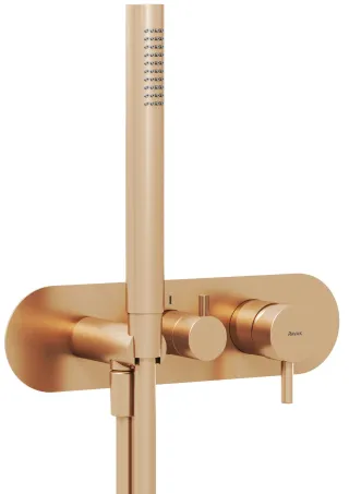 Espirit falba süllyesztett csaptelep szettel, háromutas, belső egység nélkül ES 068.60RGB.O3.RB07D.+S, Rose Gold Brushed