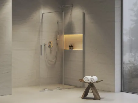 ROWI 120 zuhanykabin krómhatású+transparent