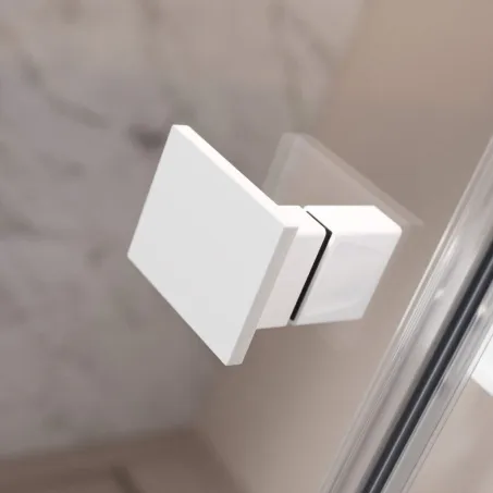 Essenza Pro White KDJ szögletes fehér zuhanykabin 120x90 átlátszó jobbos