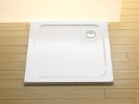 Perseus Pro Chrome 90x90 zuhanytálca fehér