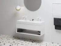 SD Lite 120 fürdőszobai szekrény mosdó alá fehér