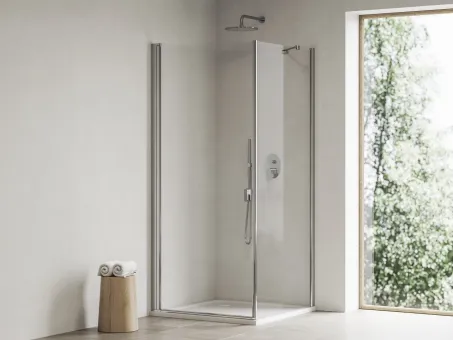 Perseus Pro Chrome 90x90 zuhanytálca fehér